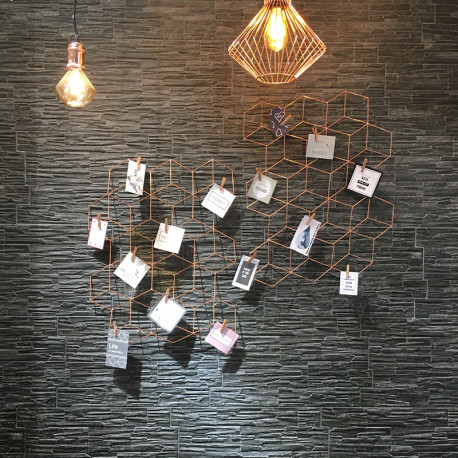 Keramische wandtegel, wandtegels, antraciet, imitatie leisteen, natuursteen, Black Slate